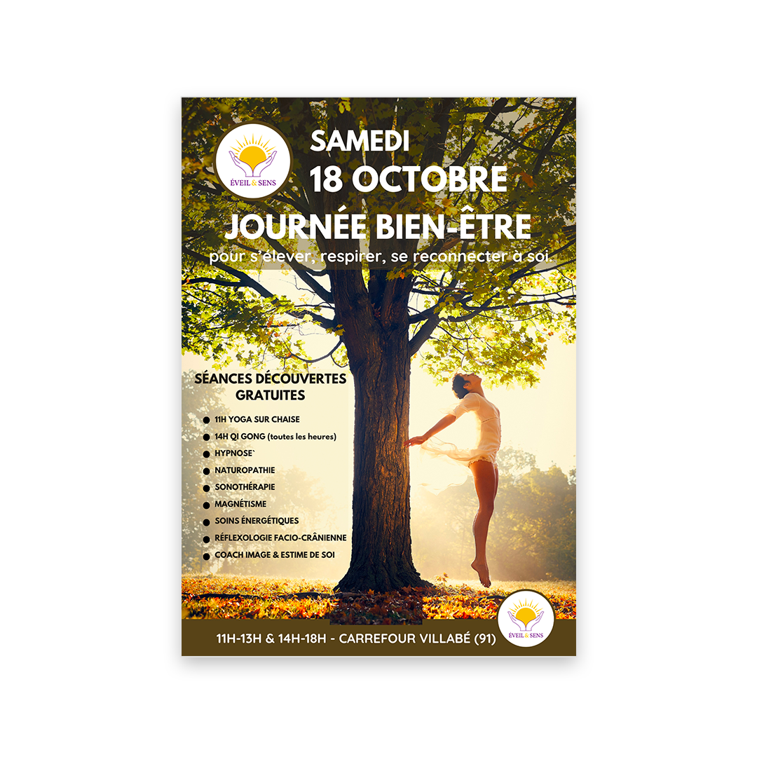 Affiche promotionnelle – Éveil & Sens