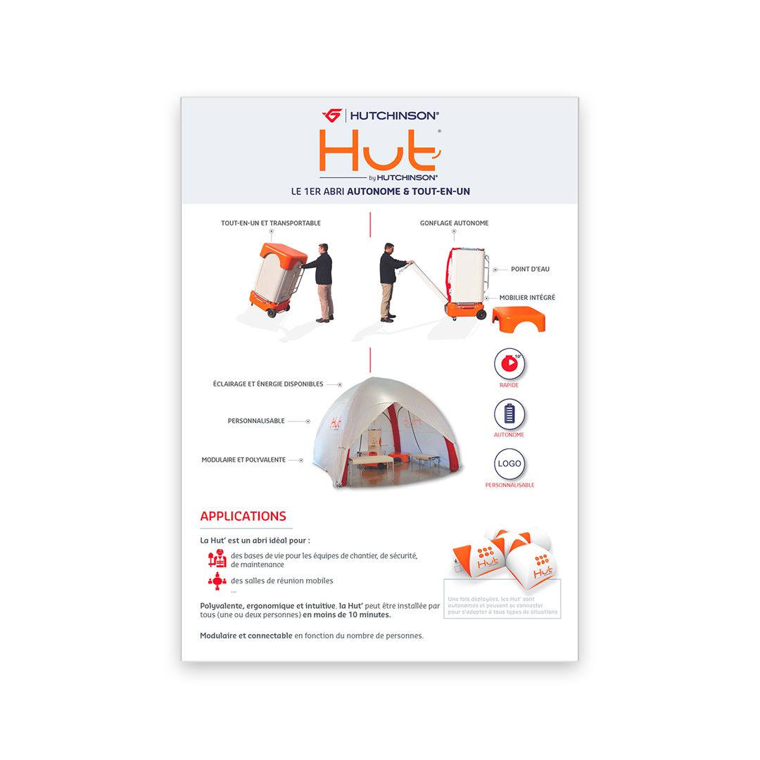 Plaquette commerciale – Hut’ by Hutchinson